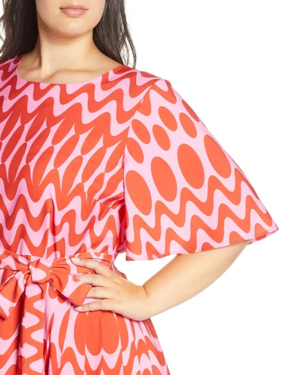 Eloquii Dresses & Skirts - Eloquii Flutter Sleeve Side Pleat Dress NWT Size 24
